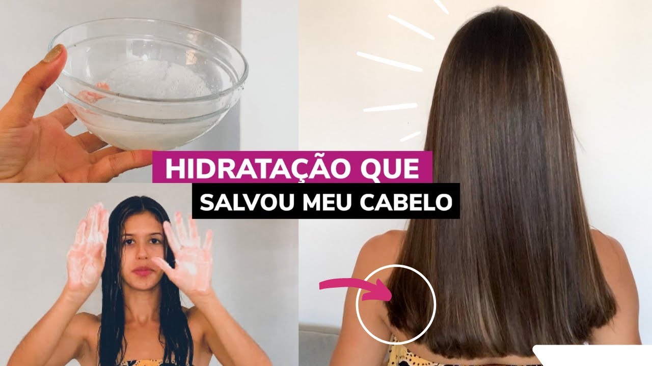 HIDRATAÇÃO QUE AJUDOU A RECUPERAR MEU CABELO | HIDRATADA, TRATA A QUEDA ...
