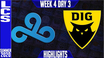 C9 vs DIG Highlights | LCS Summer 2020 W4D3 | Cloud9 vs Dignitas