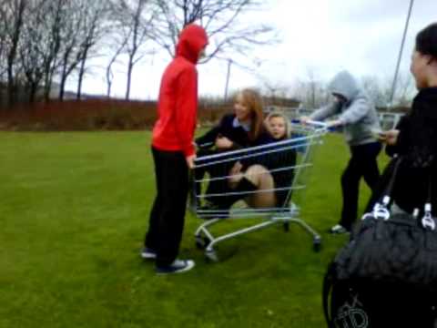 Mellisa And Chelsea In A Trolley....
