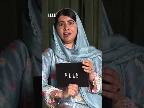 ملالا يوسف زاي تسعى لجعل الاستدامة صيحة الموضة الجديدة مجلة إيل البريطانية