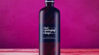 Sport Water Bottle With Carabiner PSD Mockup