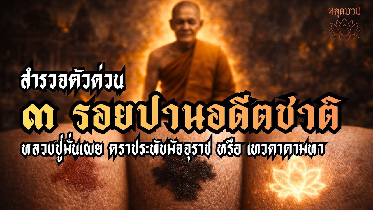 สำรวจตัวด่วน ๓ รอยปานอดีตชาติ หลวงปู่มั่นเผย ตราประทับมัจจุราช หรือ เทวดาตามหา