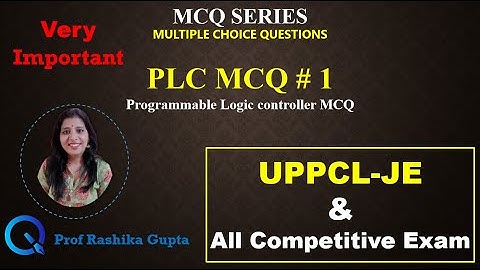 #1 UPPCL-JE | PLC MCQ #1 | Important Programmable Logic Controller MCQs| Important MCQ