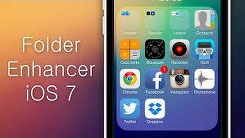 Folder Enhancer - iOS 7 Cydia Tweak - 4 Rows of 4 Icons in folders + more! - 2014