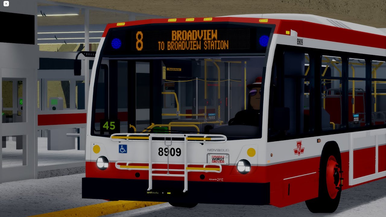 NGT east York: route 8 Broadview to Broadview station - YouTube