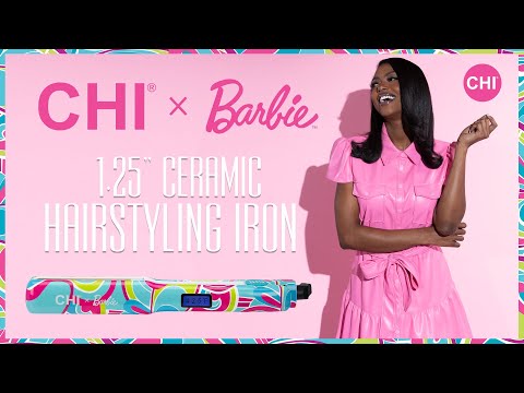 Chi x Barbie 1 inch Titanium Hairstyling Iron - Pink