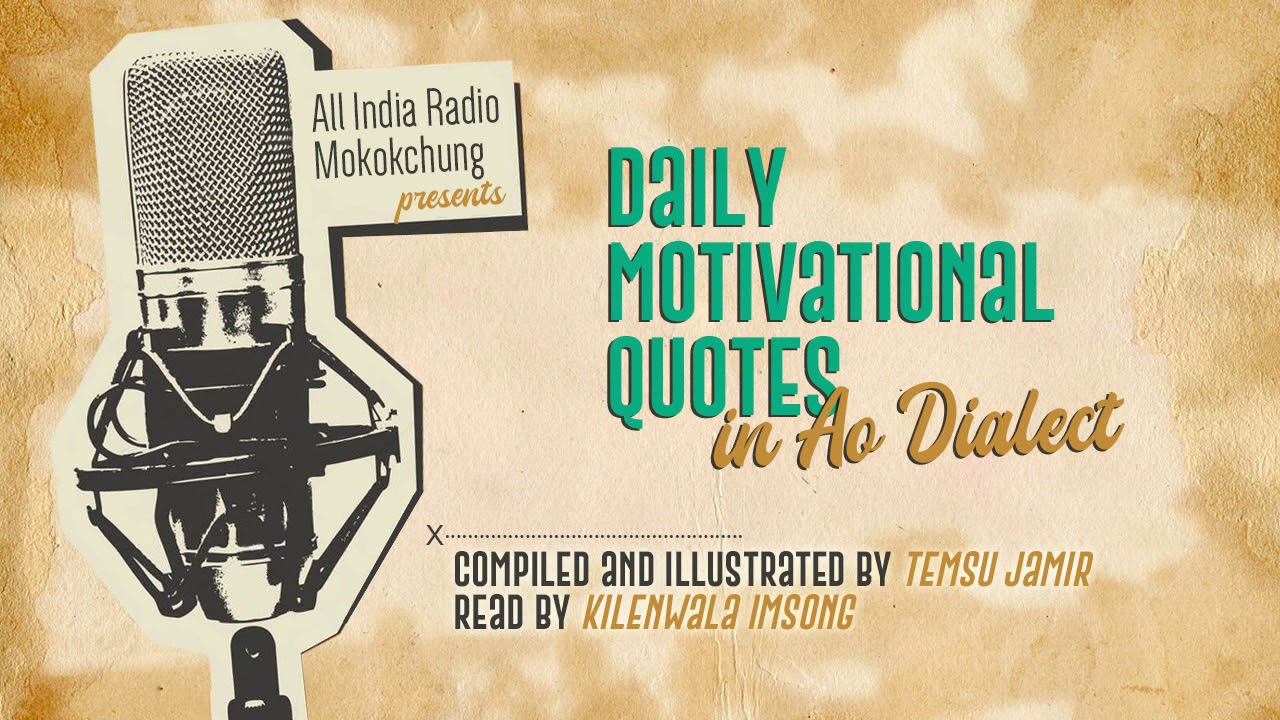 Daily Motivational Quotes in Ao Dialect | 7th January 2021