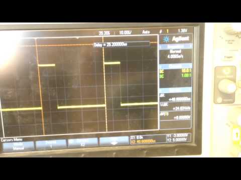 MSP430 TI LaunchPad 25kHz 25% duty