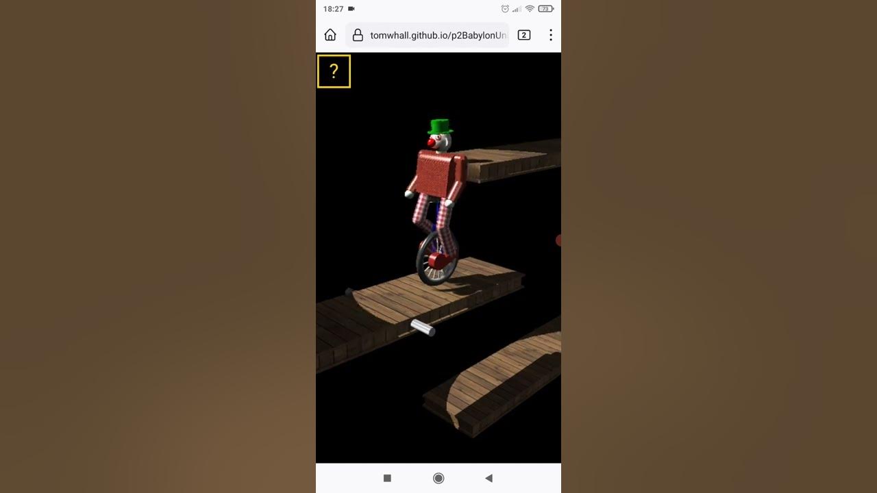 Clown unicycle game demo YouTube