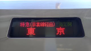 【まもなく引退】255系 特急さざなみ6号 東京行き 自動放送(東京駅到着前)