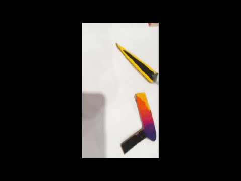 раскрашиваю перчатки! **показал картонные ножи из со2 - YouTube