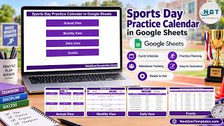 Sports Day Practice Calendar in Google Sheets