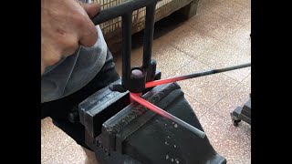 Handled Blacksmith Round Punch Method