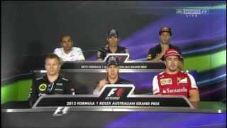 Full Primeira Coletiva de 2013 - GP Austrália F1 | Legendado News