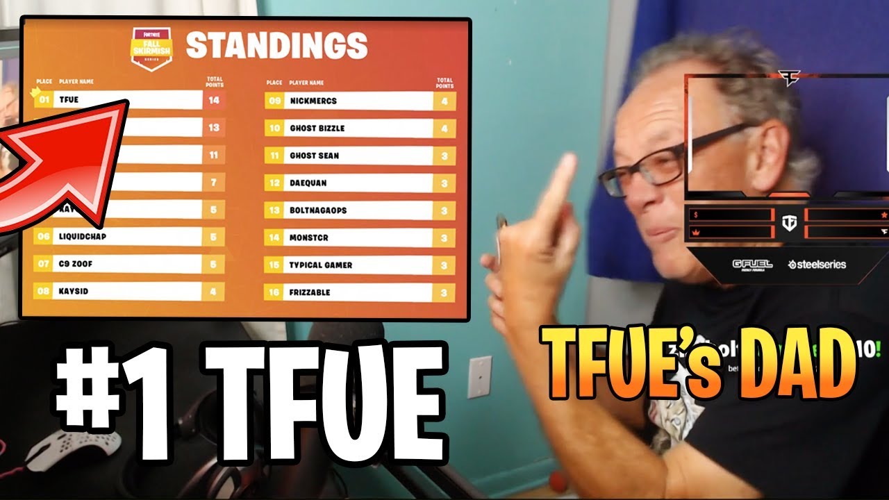 TFUE's DAD *FREAKS OUT* WHEN TFUE WINS $50K (FIRST PLACE!) IN FALL SKIRMISH! - Fortnite EPIC Moments
