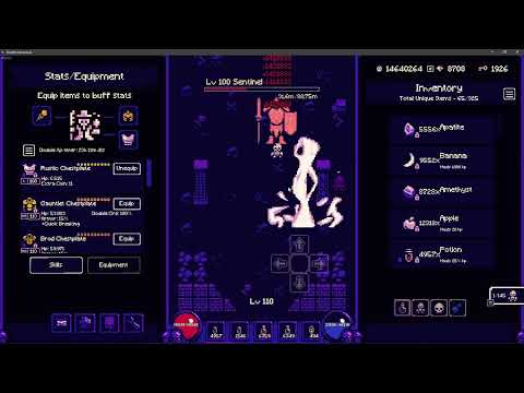 One Bit Adventure - Necromancer VS Sentinel at 325500 Steps