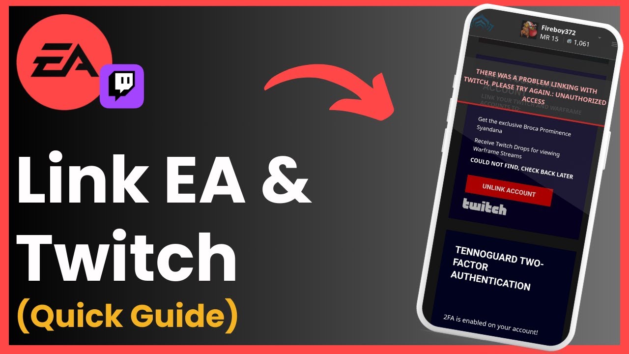 How To Link Ea Account To Twitch !