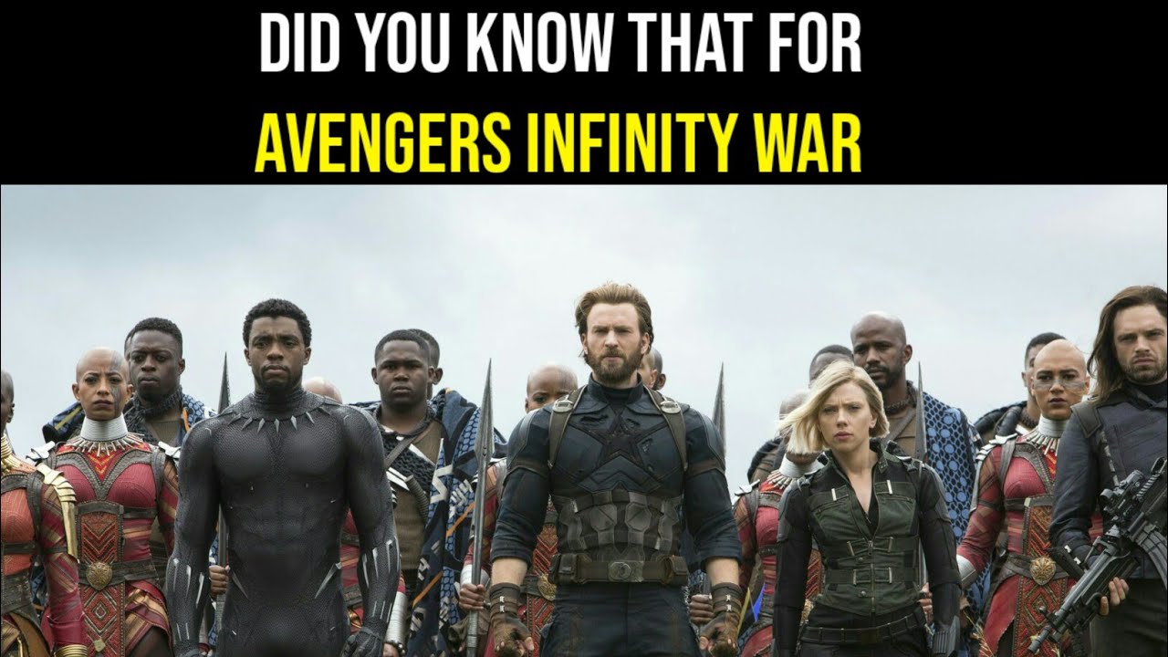 Did you know that for AVENGERS: INFINITY WAR...