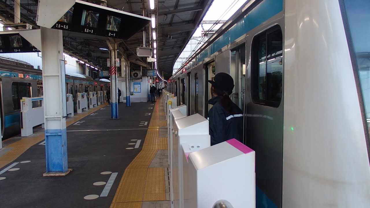 【ホームドア設置後】京浜東北線大宮駅での女性車掌動作RT２
