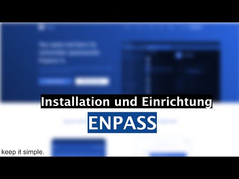 Enpass, Installation und Einrichtung