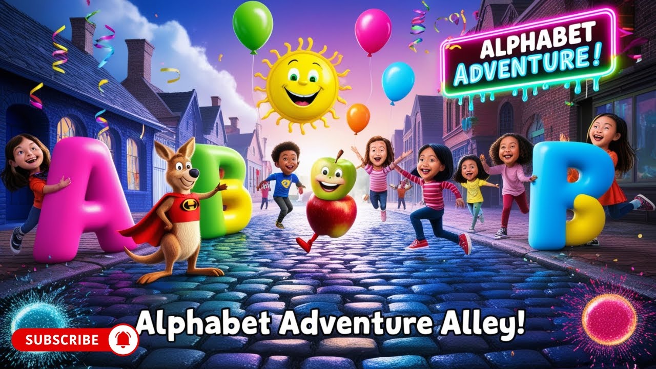 "🛣️ Alphabet Adventure Alley: Fun ABC Song for Kids | ABC&123FUN" - YouTube
