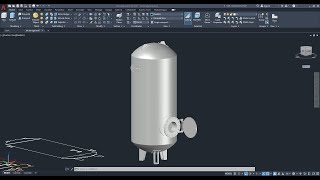 AutoCAD 3D, How to drawing 3d air storage tank, 3d modeling, autodesk, sketches Part 1