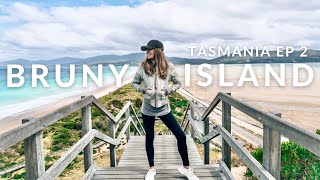 DISCOVERING TASMANIA TRAVEL VLOG EP 2 // BRUNY ISLAND (an Island Famous for Cheese and Oysters)!