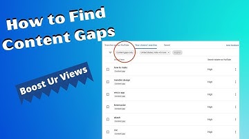 How To Find Content Gaps In YouTube Using Research Tab || How to do SEO on Youtube videos