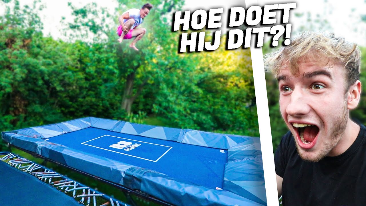 Halloween ga sightseeing Door GROOTSTE TRAMPOLINE TER WERELD IN ZIJN TUIN! - YouTube