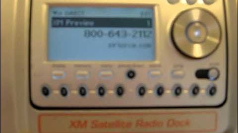 eBay Item Demo - Delphi XM Radio and Dock with CD Player