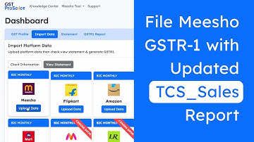 Meesho GST Return Kaise File Kare 2025 | How To File Meesho GST Return | Updated TCS Sales Report