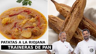 Patatas a la riojana con bacalao  PAN Trainera para bocadillos / Joseba y Karlos Arguiñano