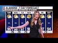 Heat Climbs, Low Chance for Showers/Storms: Alabama Forecast for Sunday Mid-Morning August 16, 2026