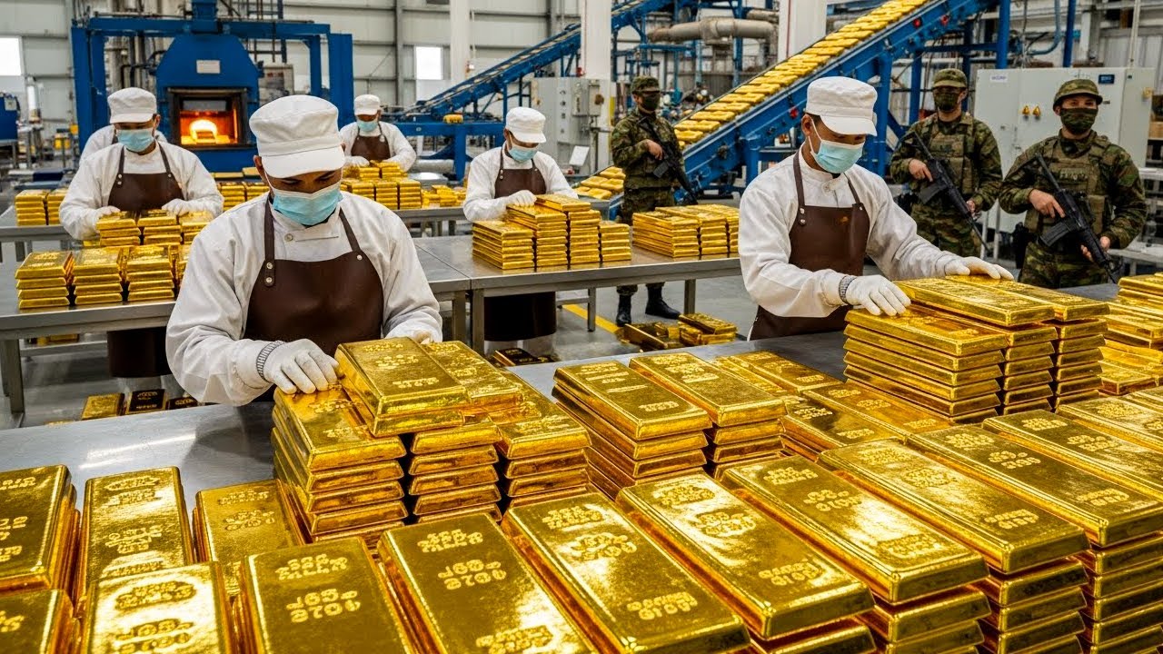 Tecnología Secreta para Crear ORO 24K – Dentro de una Fábrica De IA