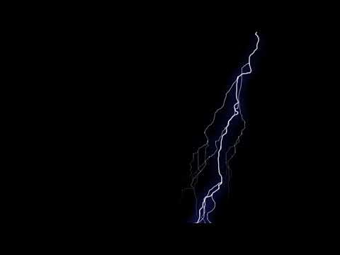 Молния.Футаж. Хромакей.Чёрная Молния,Lightning