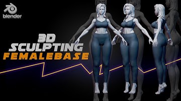 Blender Tutorial: Sculpting a Professional Female Base Mesh From Scratch