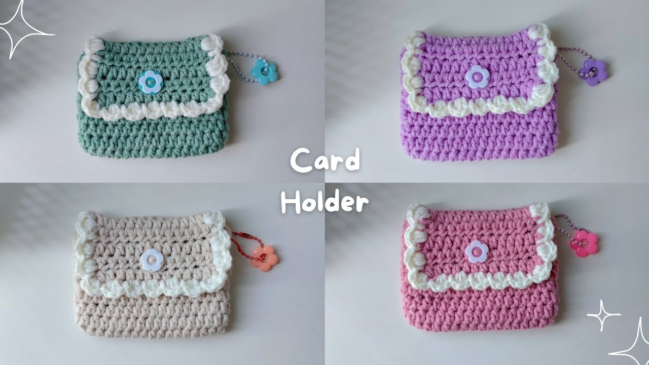 Card holder Crochet ⋆˚✿˖°