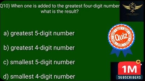 MATHEMATICS CLASS 6 KNOWING OUR NUMBER CHAPTER 1||NEW VIDEO||MS MCQ #SHORT #STUDY #MSMCQ