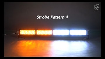 Xprite Amber & White 18" 16 LED Traffic Advisor Strobe Light Bar Kit Introduction and Display(2019)