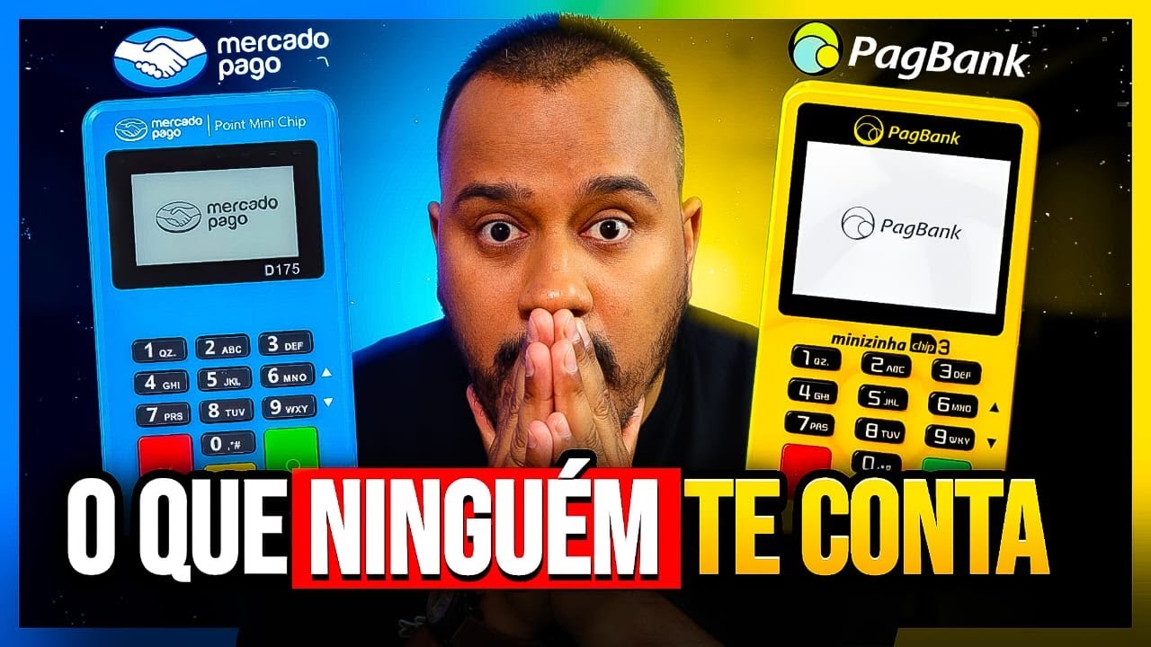 MERCADO PAGO ou PAGBANK - Qual a MELHOR MÁQUINA de Cartão CUSTO ...