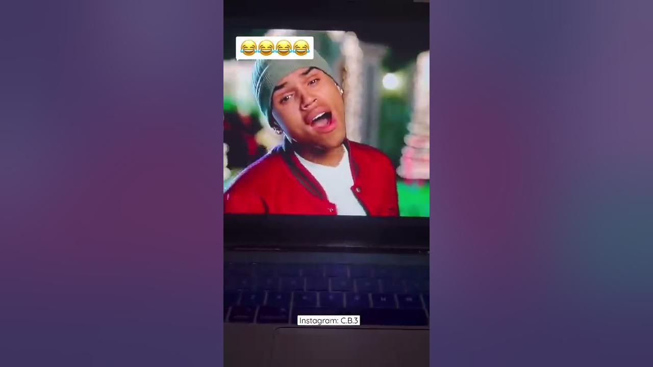 This Chris Brown music video shouldn’t be funny😂 #chrisbrown#christmas#shorts#comedy#musicvideo