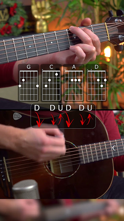 Jingle Bells EASY Guitar Tutorial for Beginners - Christmas songs on Guitar