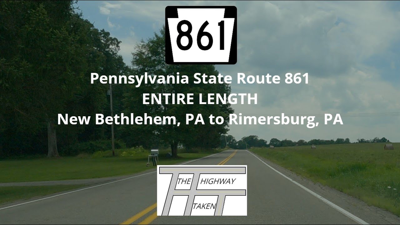 Pennsylvania State Rout Pennsylvania State Route 861 – Entire Length - YouTube