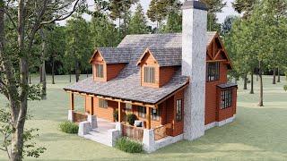 27'x33' (9x10m)  Charming Cottage House Ideas: 3 Bedrooms with Amazing Experiences by AVN Studio - House Design 9,189 views 1 month ago 8 minutes, 21 seconds