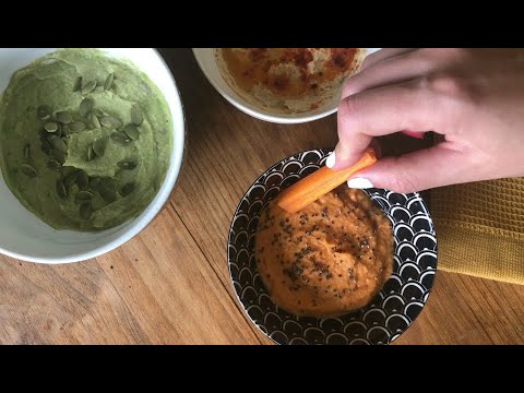 Hummus de 3 sabores | Recetas veganas