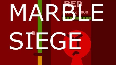 Marble Siege Part 1! - vs Red! | Algodoo Marble Siege
