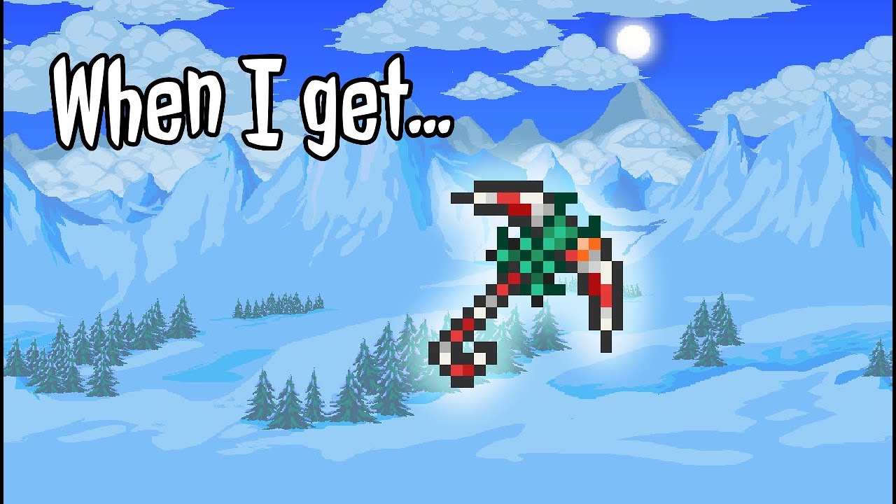 If I get Candy cane pickaxe the video ends Terraria 3 YouTube