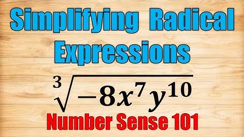 Simplifying Radical Expressions
