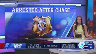 Auburn man arrested after leading refusing to pull over in the city of Oswego