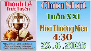 Live Mass 4:30 PM Today | 21st Sunday in Ordinary Time | 8/23/2026 |